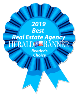 ATHomeTX 2019 Best Real Estate Agency Herald Banner Readers Choice award