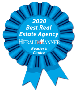ATHomeTX 2020 Best Real Estate Agency Herald Banner Readers Choice award