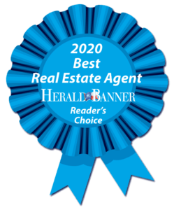 ATHomeTX 2020 Best Real Estate Agent Herald Banner Readers Choice award