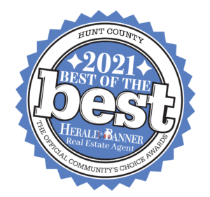 ATHomeTX 2021 Best Agent Herald Banner Readers Choice award